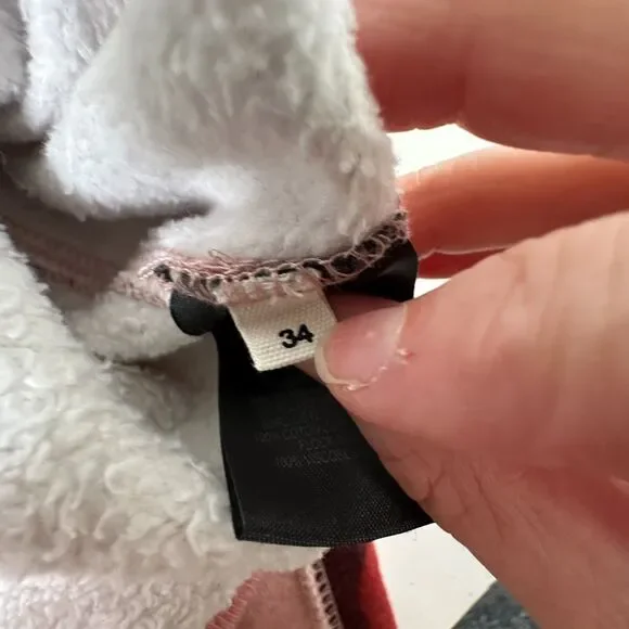 Isabel Etoile Marant Red Pink Tie Dye Velour Graphic Logo Long Sleeve Sweatshirt - Picture 10 of 13